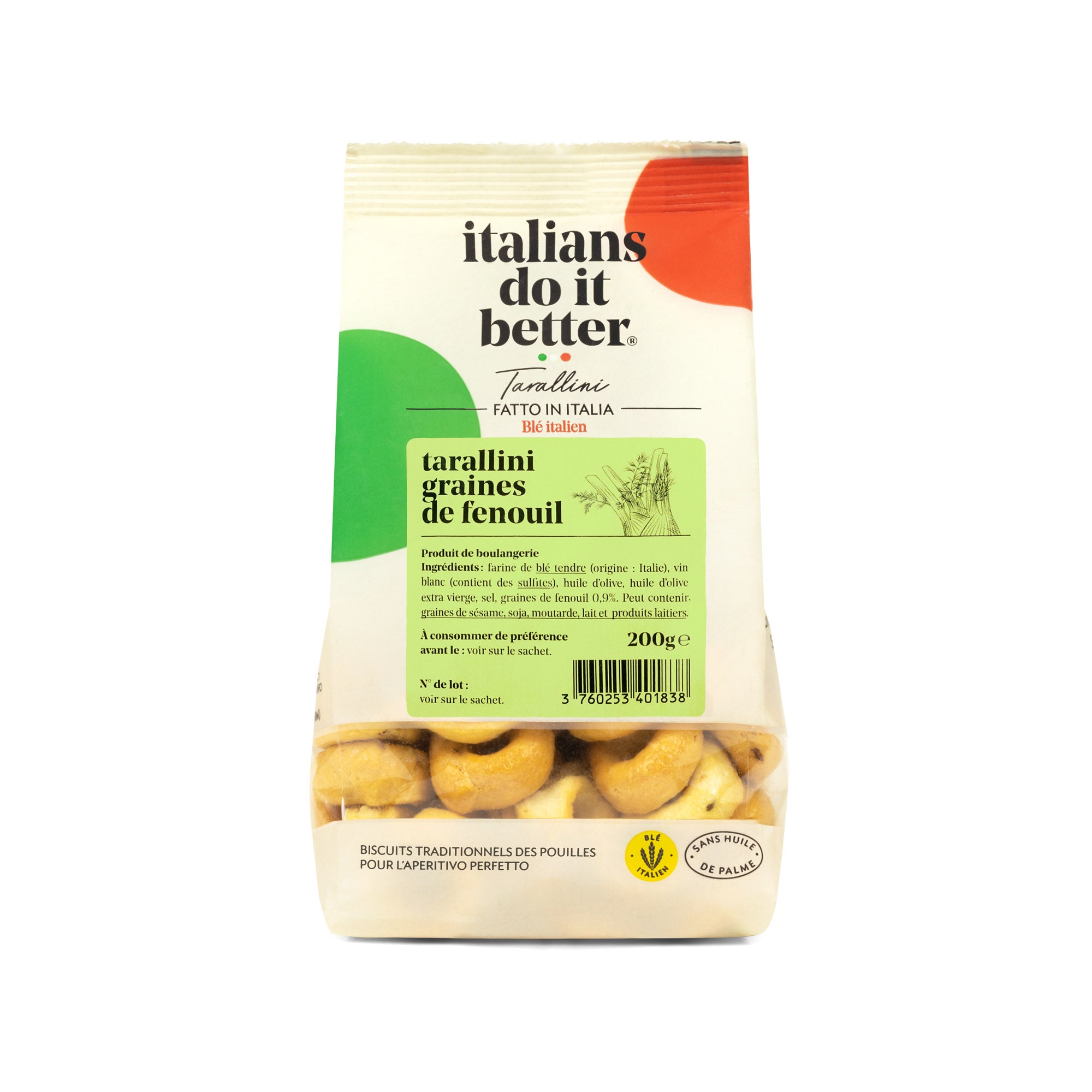 Tarallini graines de fenouil - 200g