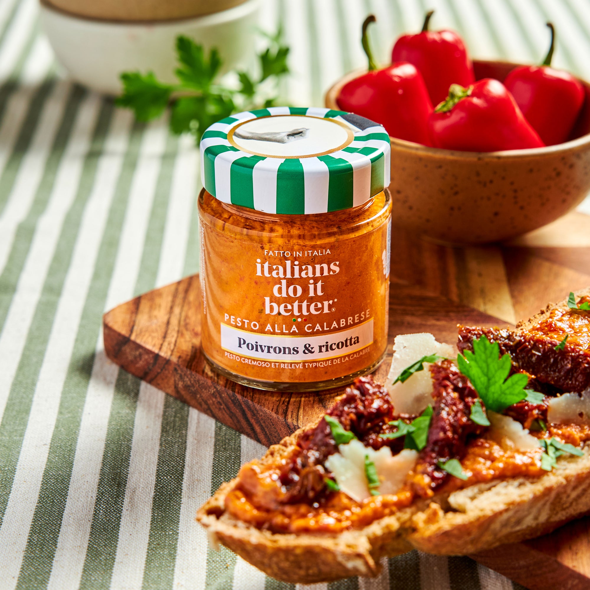 Pesto Calabrese - Peppers and ricotta - 135g