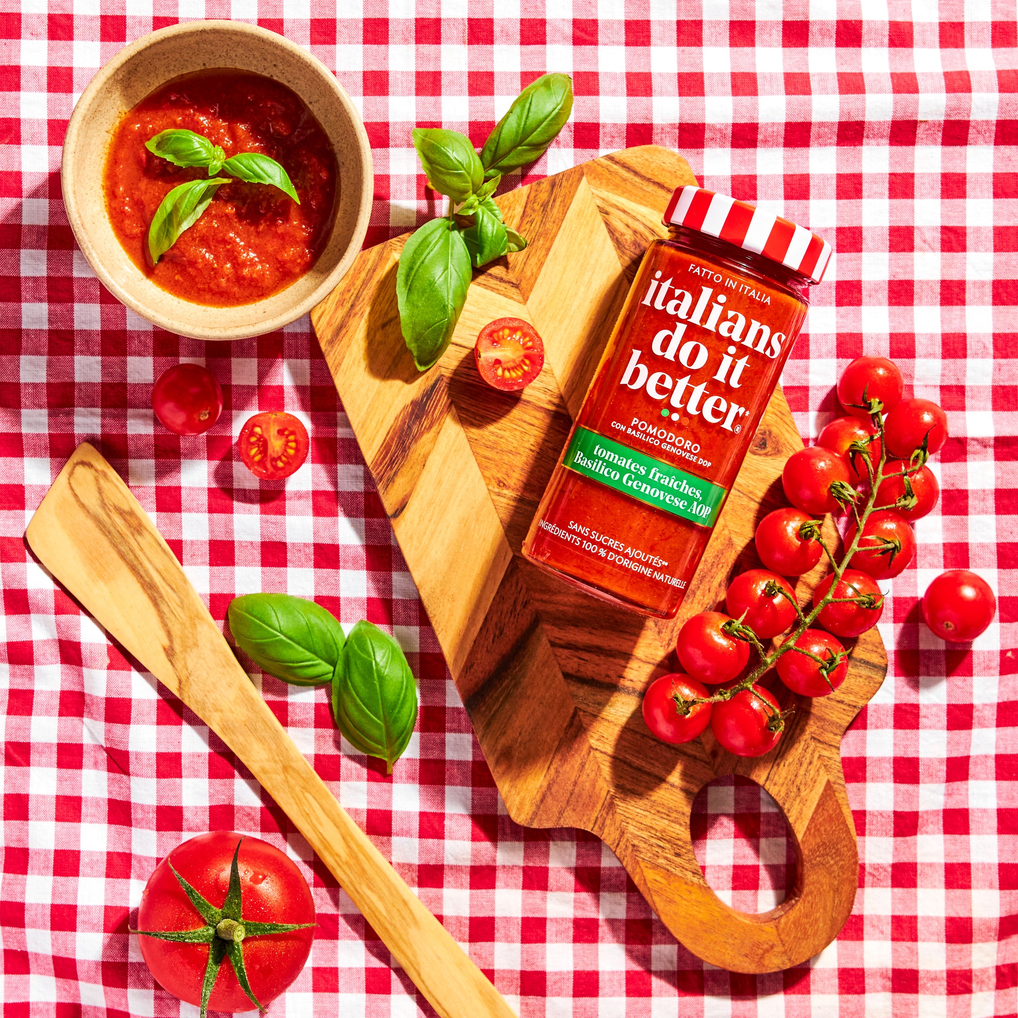 Pomodoro-Fresh tomatoes and basil PDO - 290g 